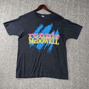 Vintage Screen Stars 90s Ronnie Mcdowell Size Large‎ USA Single Stitch Graphic T